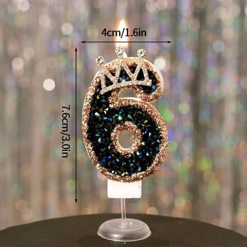 

Черные фигурные свечи из парафина