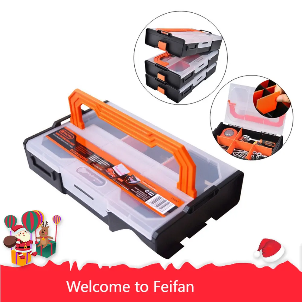

Toolbox Stacked Combined Multi-layer Electric Drill Multi-function Portable Equipment Electric Tool Box Screws Storage