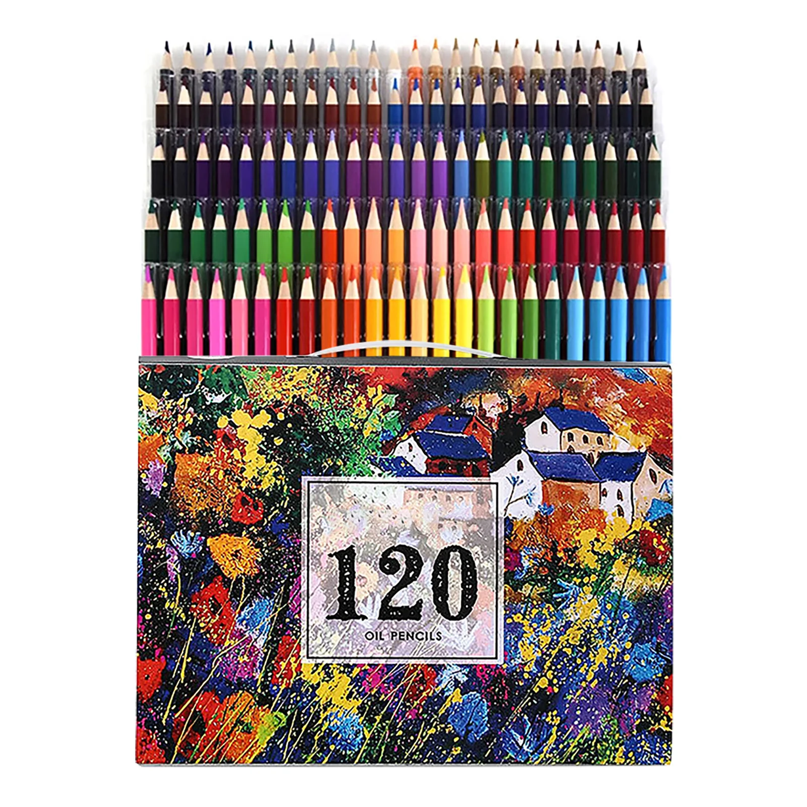 

120pcs Universal For Kids Home Gift School Supplies Wood Portable Color Pencil Set Students Adults Painting Tools Office Artists