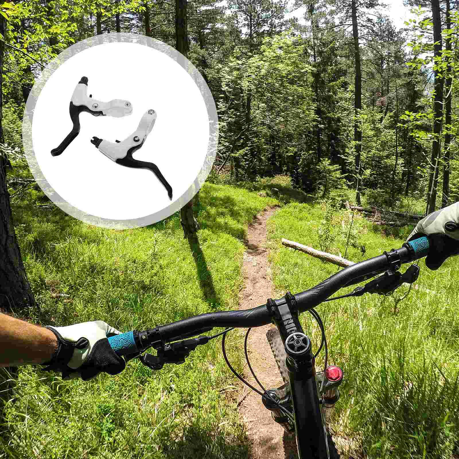 

Clispeed Bike Handlebar Grips Bike Brake Clamp Bike Supplies Bike Brake Handle Child White Supplies Aluminum Alloy