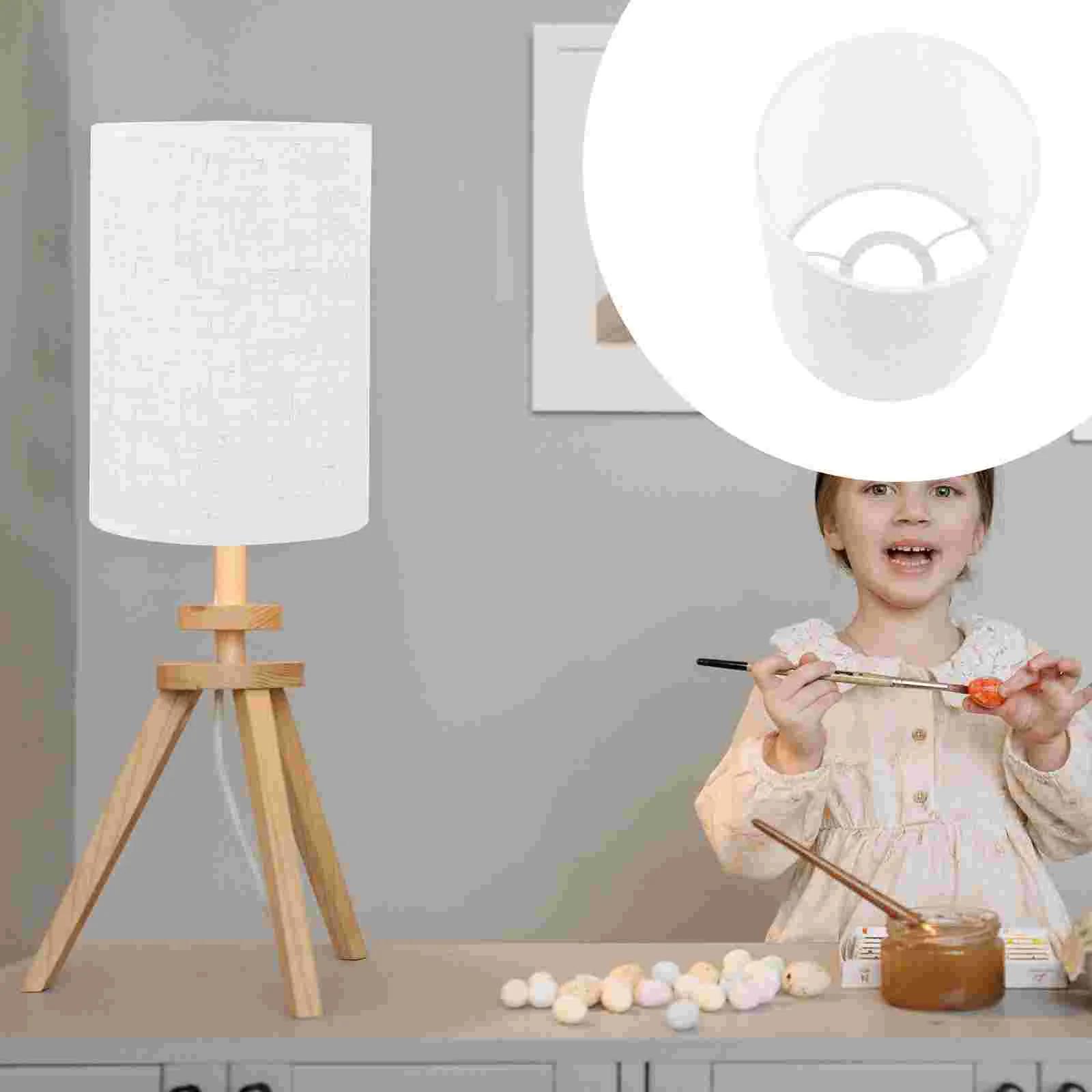 

Lampshade Light Decor Desk Cover Vintage Pendant Home Ceiling Chic Vertical Table Paper