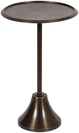 

Pedestal Side 9x9 x23, Silver, Decorative End Table with Sleek Tabletop, 9x9x23 Book decorations for home Cat figurine Phone cas
