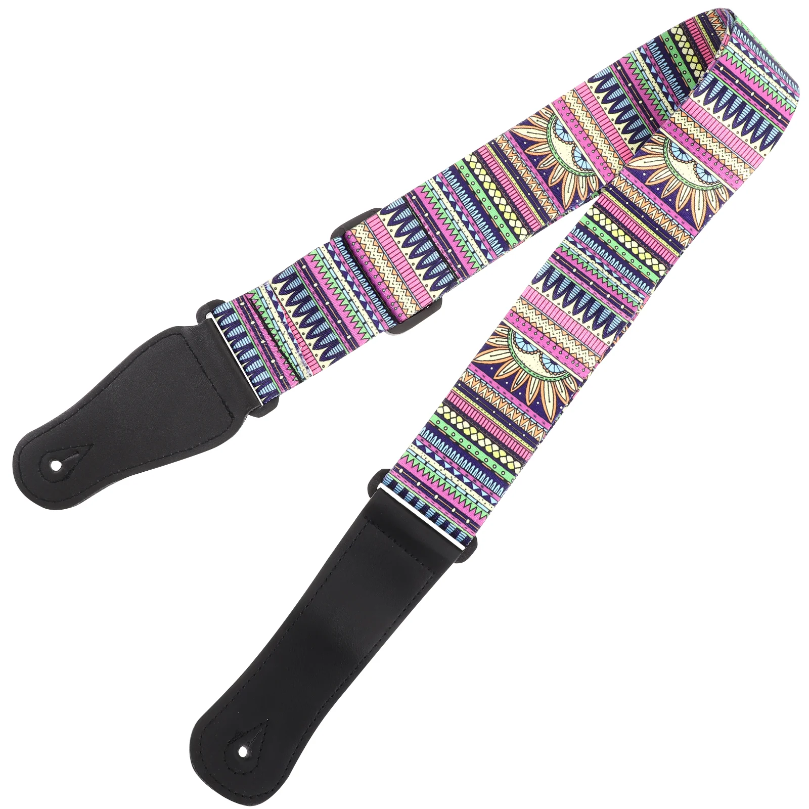 

Ukulele Strap Belt Guitar Straps Shoulder Adjustable Acoustic Neck Hawaiian Vintage Ethnic Printed Banjo
