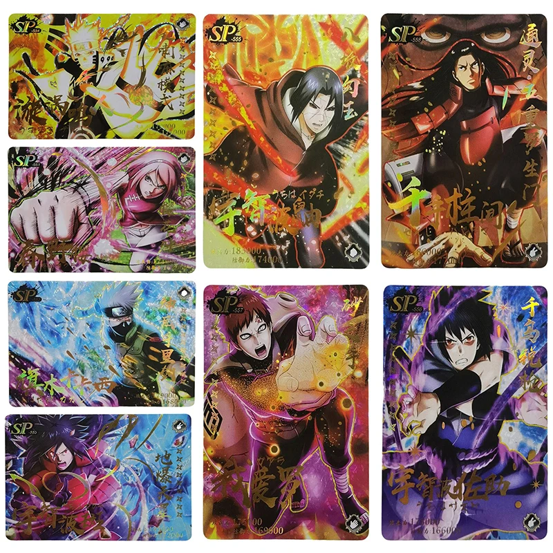

Редкие Аниме Наруто SSP SP отражения флэш-карты Uchiha Madara Senju Hashirama Игрушки для мальчиков коллекционные карты подарки на день рождения
