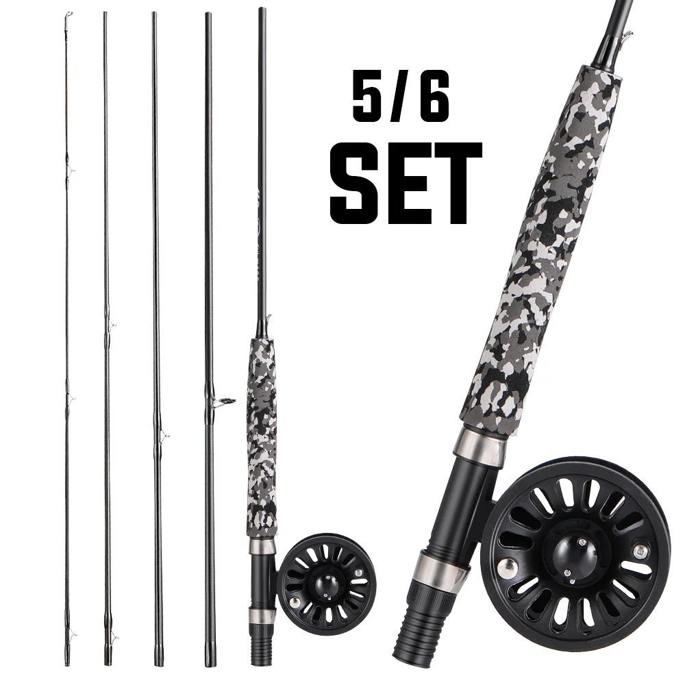 

2023 Sougayilang Fly Fishing Rod and Reel Multi-section Fly Fishing Combination for Trout Fishing Suitable for Stream Leisure