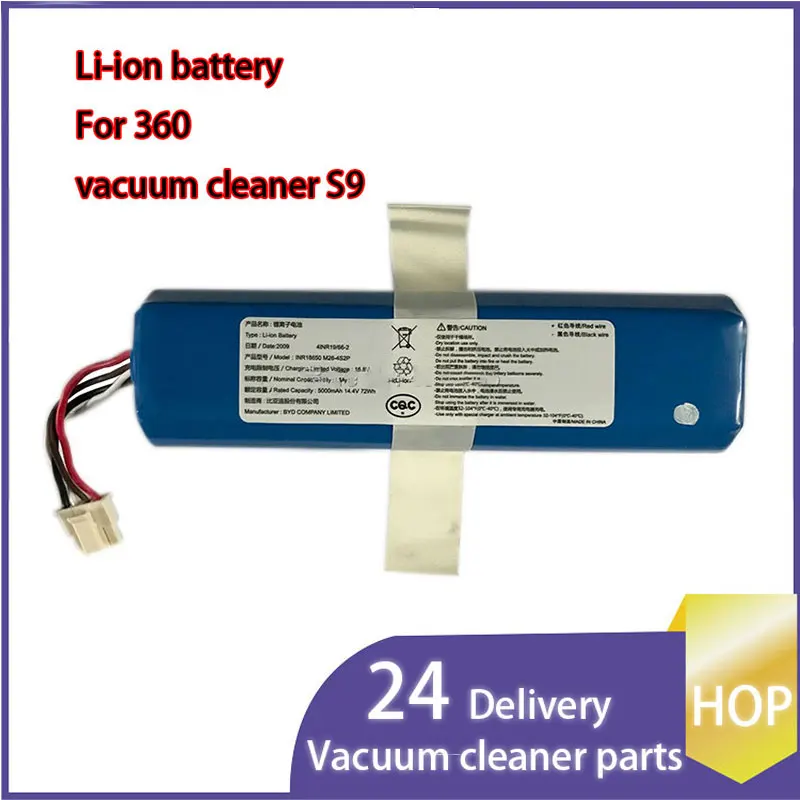 

5200mAh Li-ion Charging Battery for 360 Robot Vacuum Cleaner S9 Accessories Spare Parts Battery