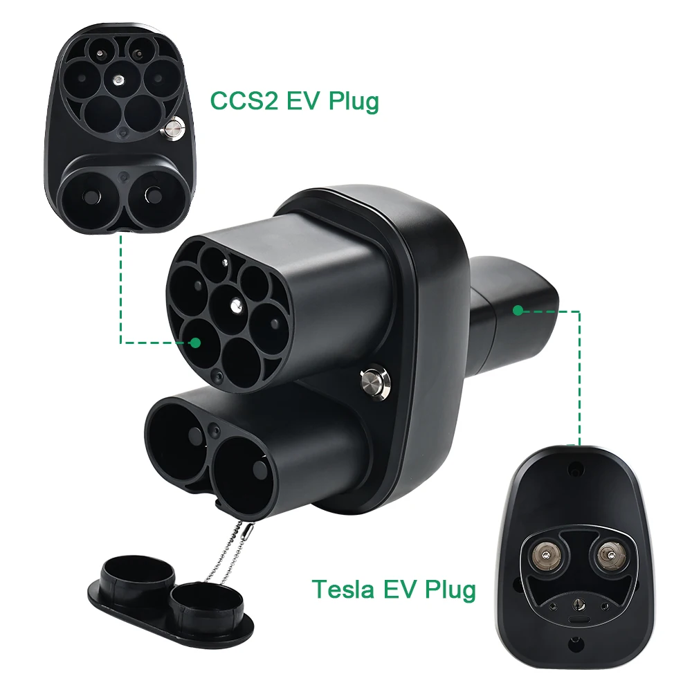 

IPENGEN CCS2 Адаптер зарядного устройства для электромобилей Tesla AC+DC 250A CCS2 Combo для конвертера Tesla для автомобильного зарядного устройства CCS2 для Tesla Model 3 Y X S