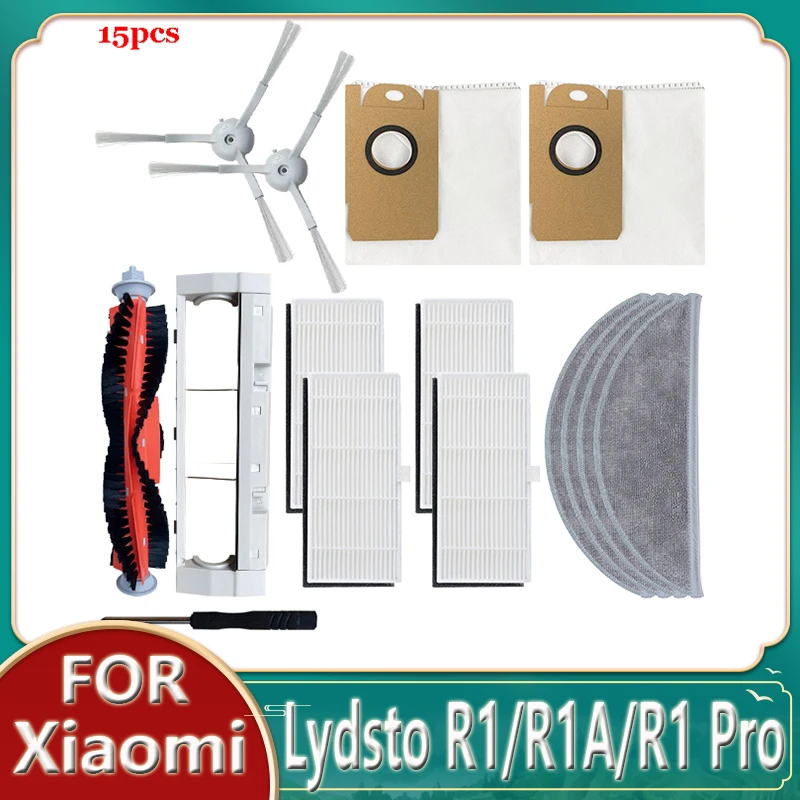 

Main / Side Brush HEPA Filter Mop Cloth Dust Box Dust Bag For XiaoMi Lydsto R1 / R1A / R1 Pro / S1 Robot Vacuum Cleaner Parts