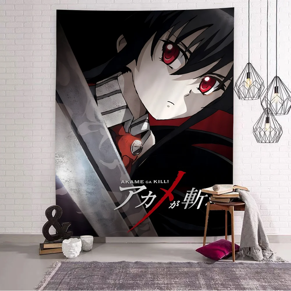 Японский классический аниме Akame Ga KIL DIY настенный гобелен подвесной Таро хиппи