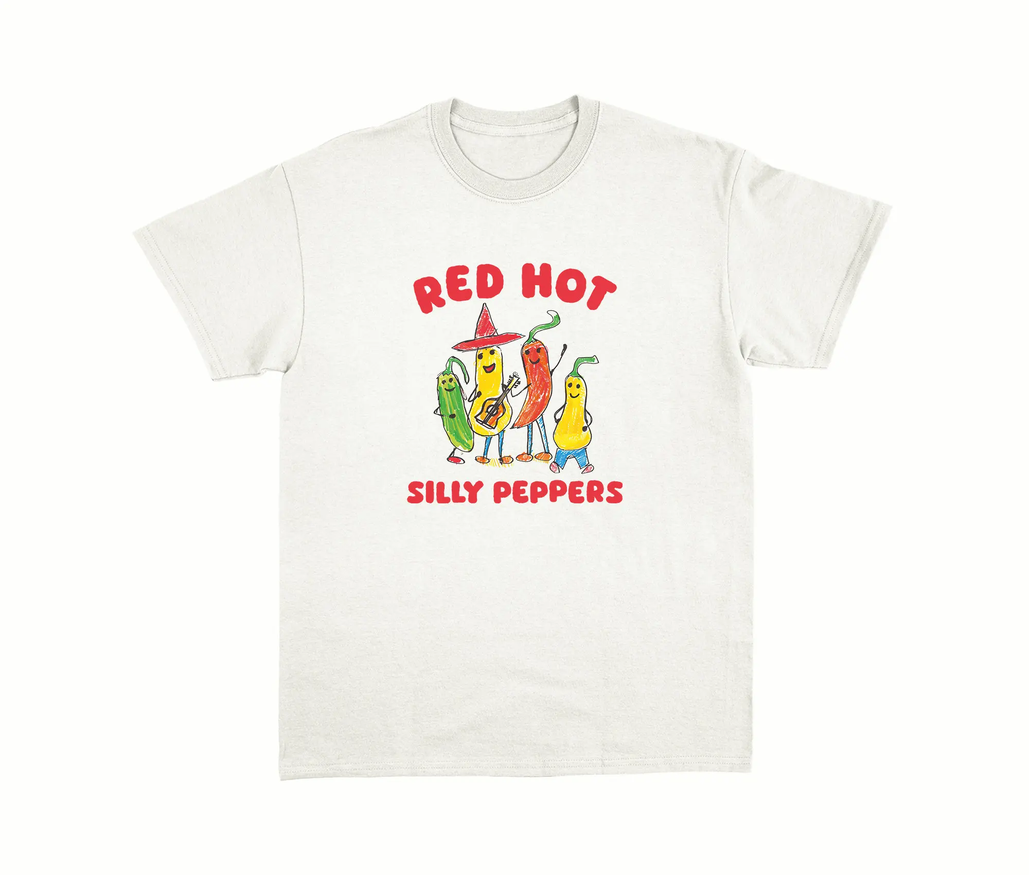 Хлопковая футболка с рисунком Silly Peppers унисекс мужская и женская модная брендовая