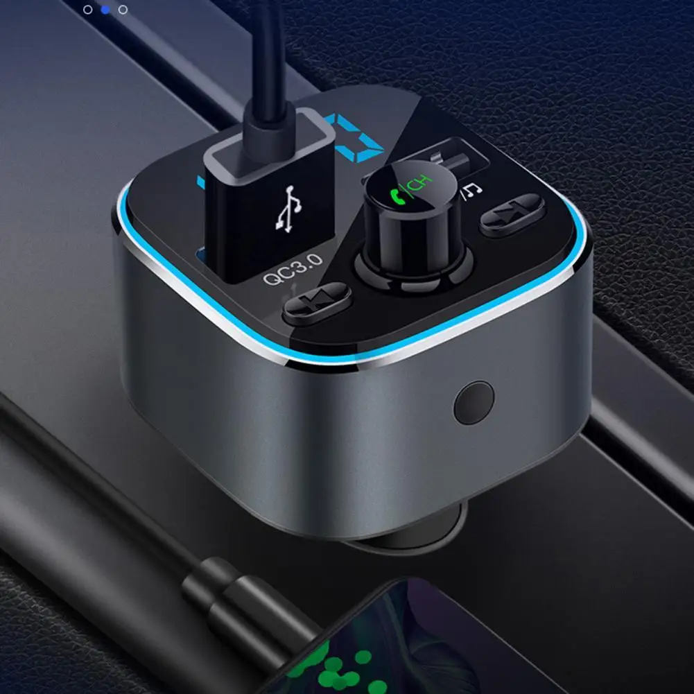 

Автомобильный FM-трансмиттер с Bluetooth 2022 и функцией громкой связи