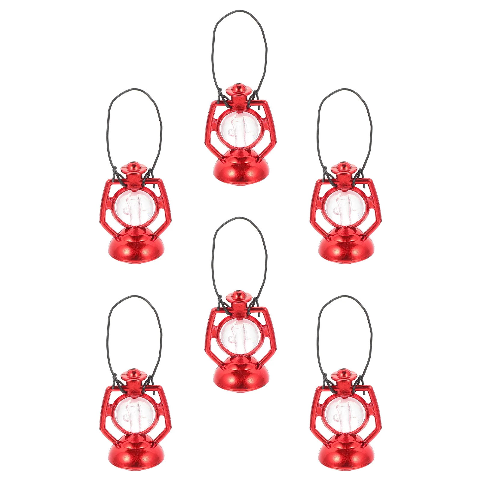 6 шт. керосиновая лампа для дома миниатюрный фонарь декор украшения игрушки