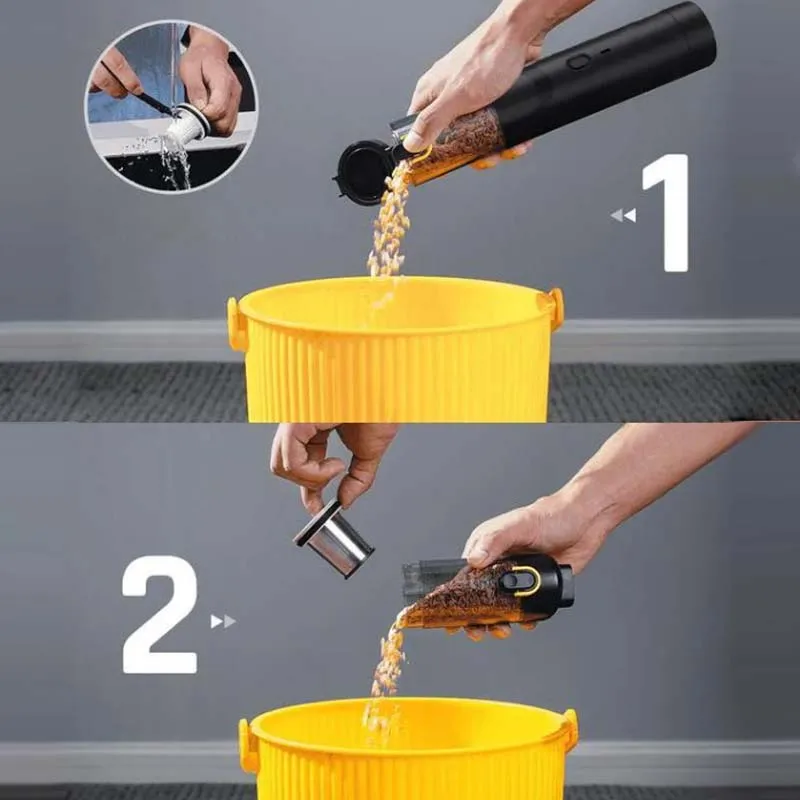 Портативный беспроводной автомобильный пылесос с высокой мощностью всасывания