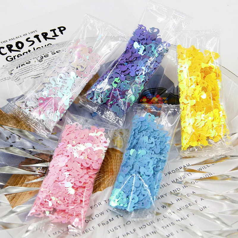 

New Nail Mermaid Unicorn Nail Art Sequins Colors Shape Sequins for DIY Nail Art Craft Jewelry Making Wedding Decoration
