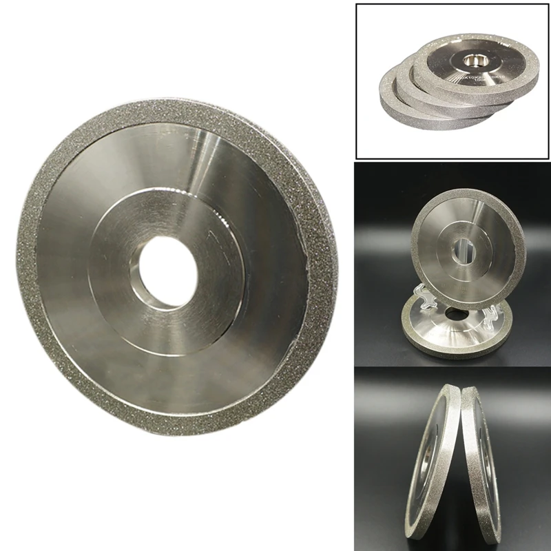 

100MM Diamond Grinding Wheel Ceramic Tungsten Steel Milling Cutter Sharpening Tool Alloy Parallel Emery Wheel