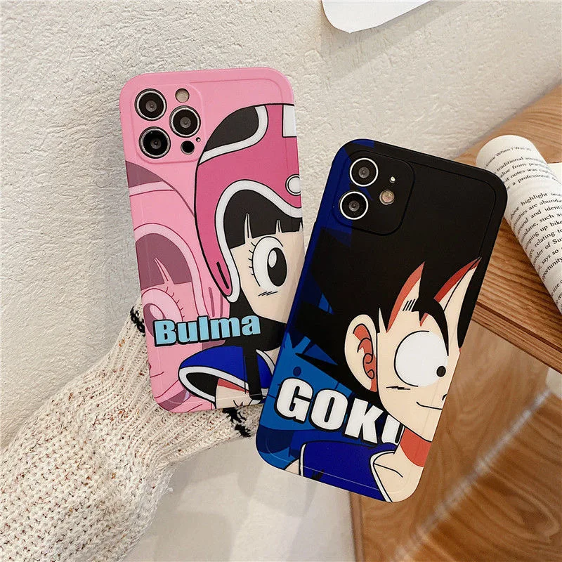 

Dragon Ball Goku Qiqi Cartoon Phone Cases For iPhone 13 12 11 Pro Max Mini XR XS MAX 8 X 7 SE 2022 Fashion Back Cover
