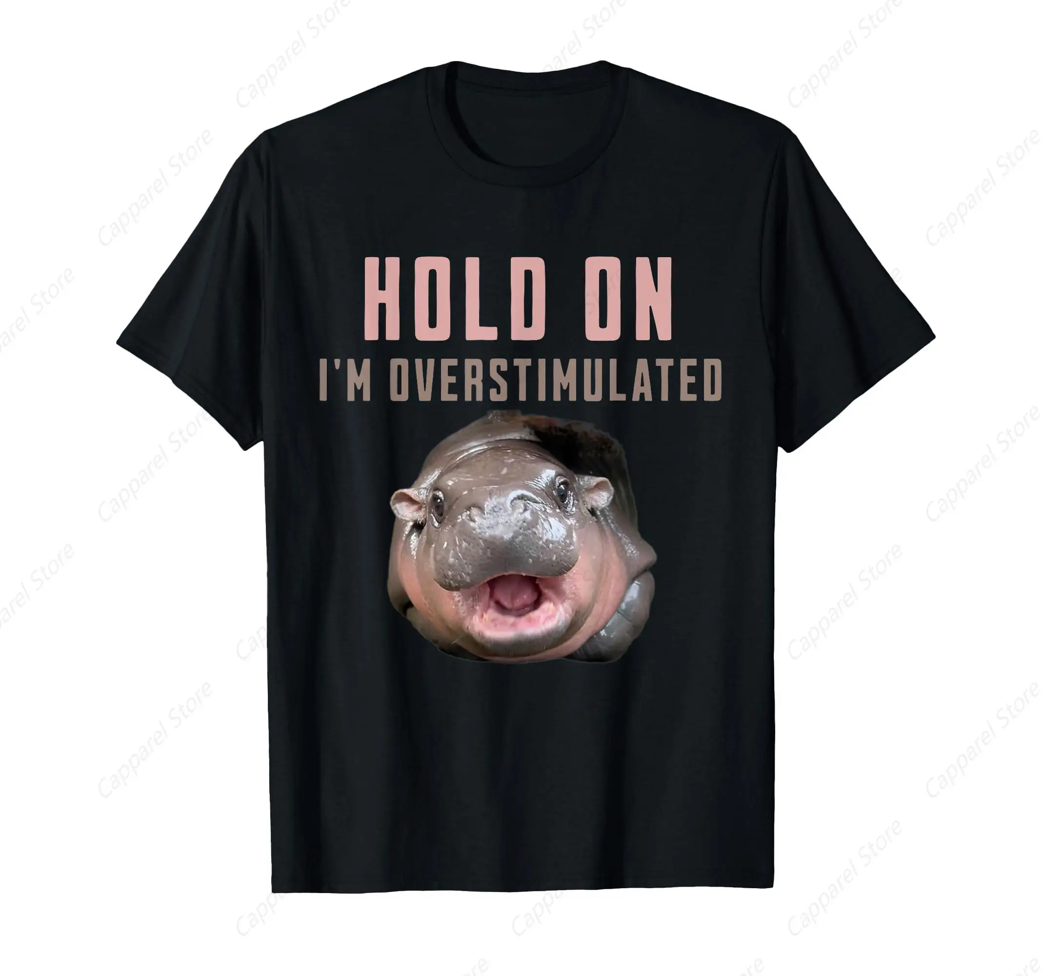 Футболка Утримайся я превышенная Baby Pygmy Hippopotamus Moo Deng