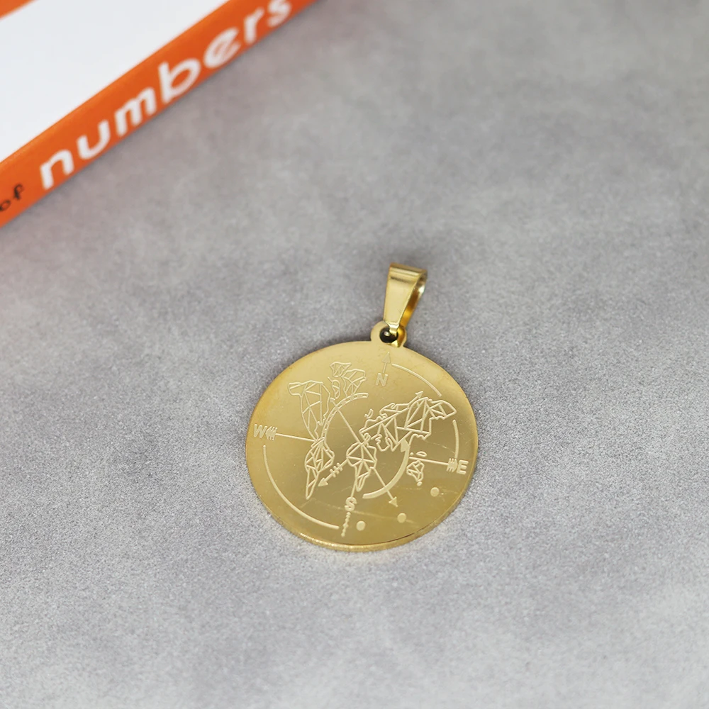 2 шт. подвеска-Компас из нержавеющей стали