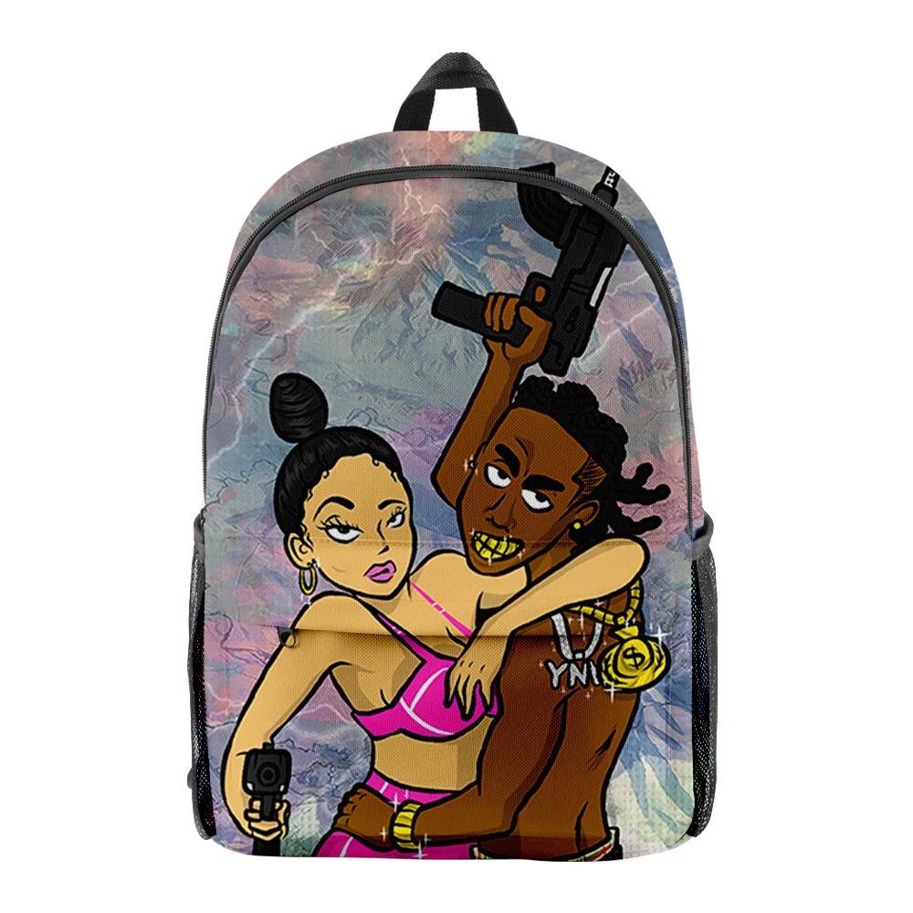 

Harajuku Kawaii YNW Melly 3D Printed Student School Bags Youthful Notebook Backpacks Oxford Waterproof Boys/Girls Travel Bags