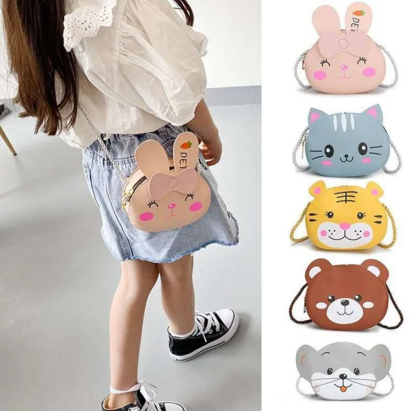 

Cute Rabbit Baby Girls Small Crossbody Bags Cartoon Kids Boys Mini Coin Purse Handbags Children's Accessories Shoulder Bag