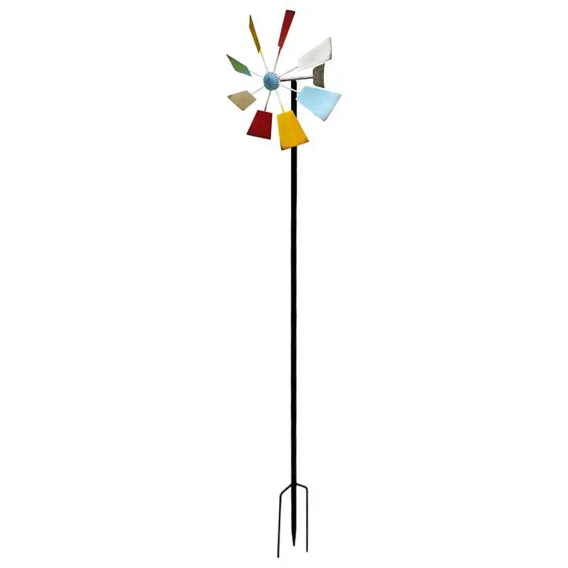 

Kinetic Wind Spinner Kinetic Wind Spinners With Garden Stake Outdoor Art Colourful Windmill For Yard Patio Outdoor Decoration