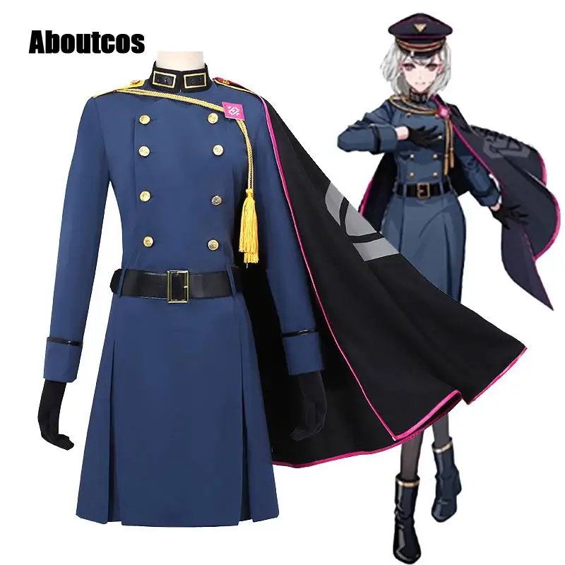 

Aboutcos DRB Division Rap Battle Aohitsugi Nemu Cosplay Costume Hypnosis Mic Suit With Cloak Glove Hat Belt Halloween Costumes