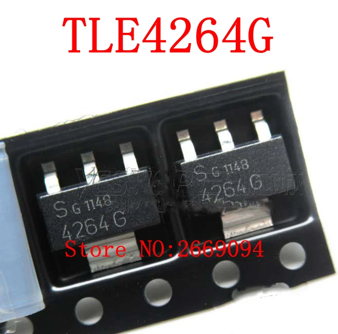

10 шт. TLE4264G SOT223 LDO низкий выпадающий регулятор чип транзистор 4264G