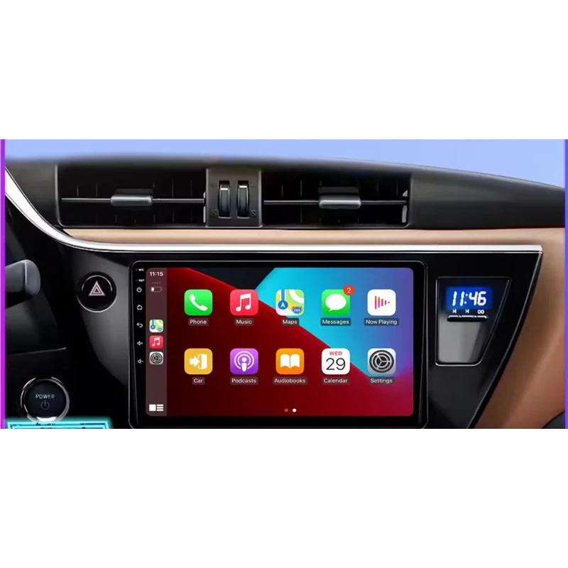 Фото Автомобильный мультимедийный плеер Android 14 2 Din для Toyota Corella 2014+, головное устройство, стерео GPS-навигация BT WIFI №2