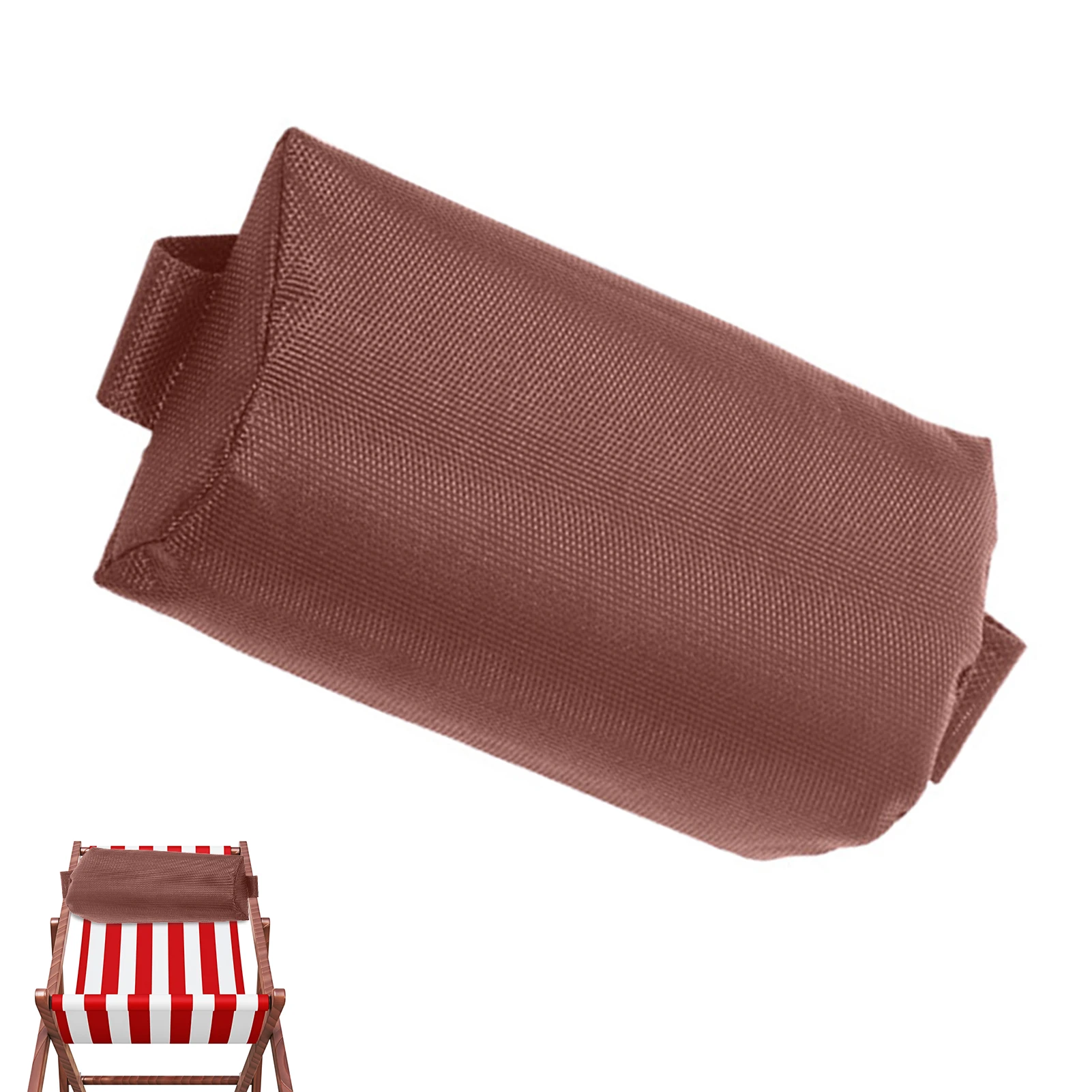 

Lounge Chair Pillow Height Adjustable Recliner Pillow Comfortable Head Cushion for Outdoor Folding Chairs with Elasticated Strap