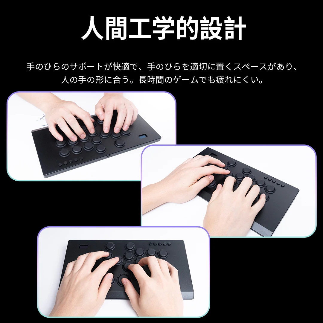 TIKITAKA M16 Series Роскошная нейлоновая кнопка Laverless Controller 12 мм Супертонкий SF6 Игровой контроллер Street Fighter Джойстик Аркадный стиль PS4PS3ПКпереключатель (art.: 3920ca4e4111a) - 3920ca4e4111a