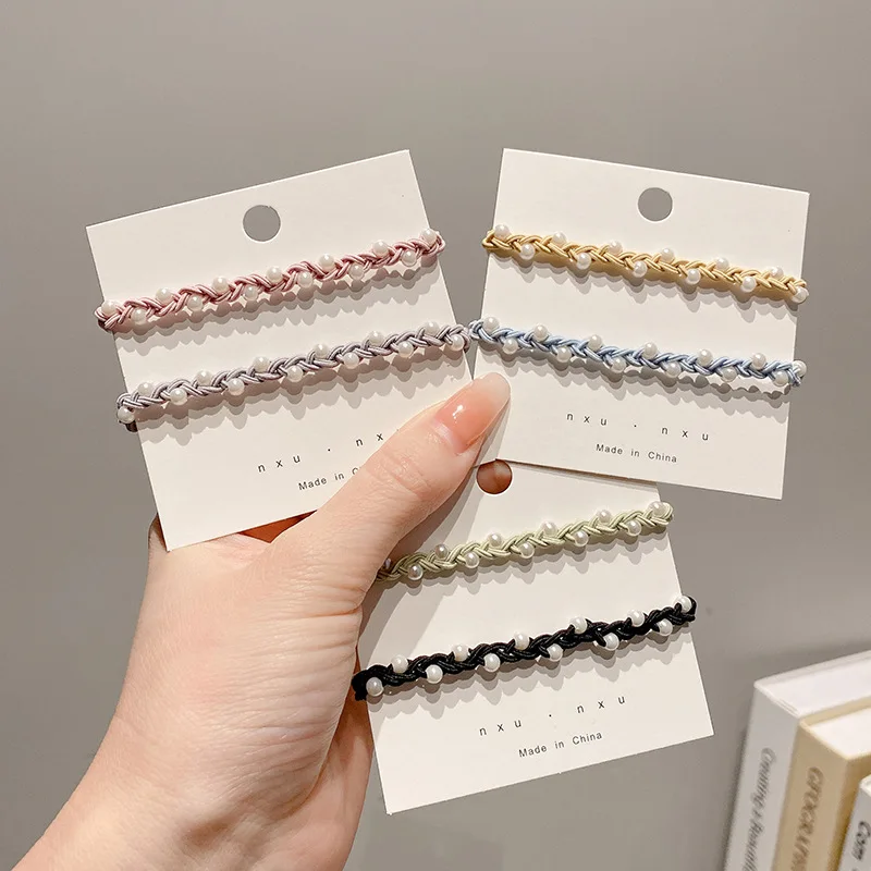 

Handmade Elastic Hair Bands For Girls Women Hair Accessories Fashion Hair Ties Rubber Bands Hair Styling Tools Headdress