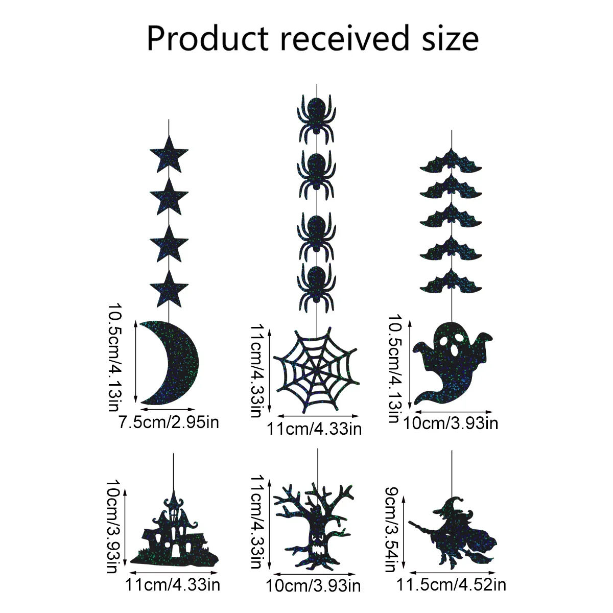 

Подвесные украшения на Хэллоуин 6 шт.
