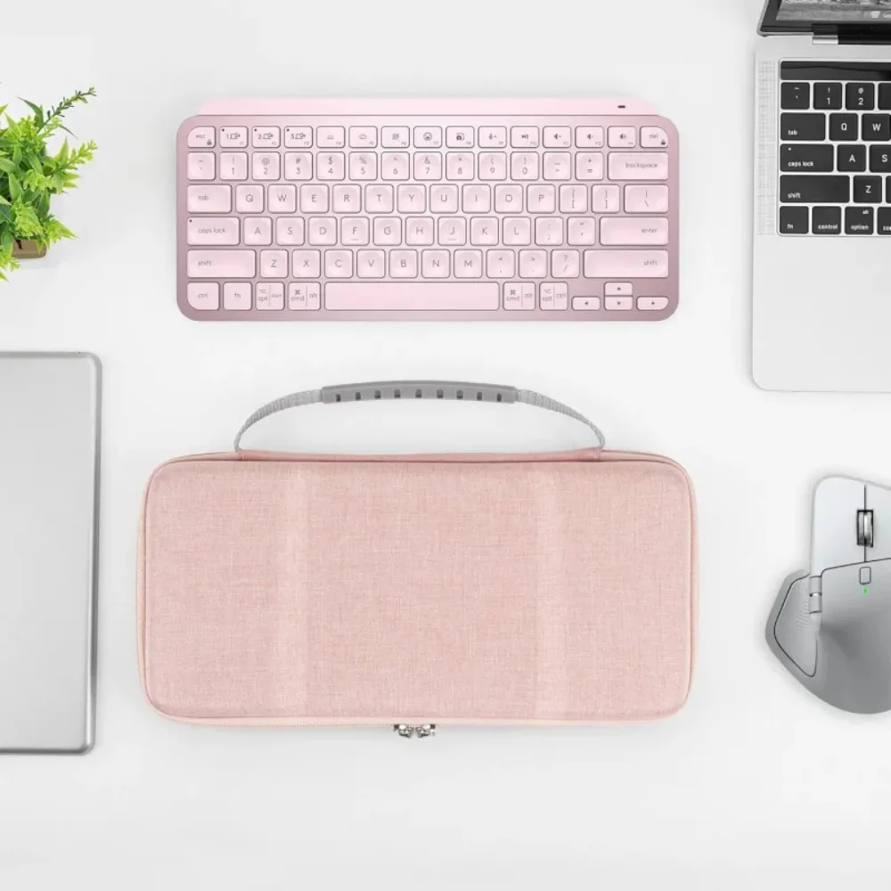 Жесткий чехол для клавиатуры, совместимый с Logitech MX Keys Mini, дорожная сумка для переноски (розовый) (art.: 3920da66500dd) - 3920da66500dd