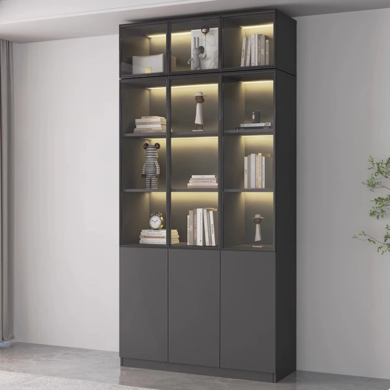 Современный дизайн минималистичный книжный шкаф дисплей белый кубический