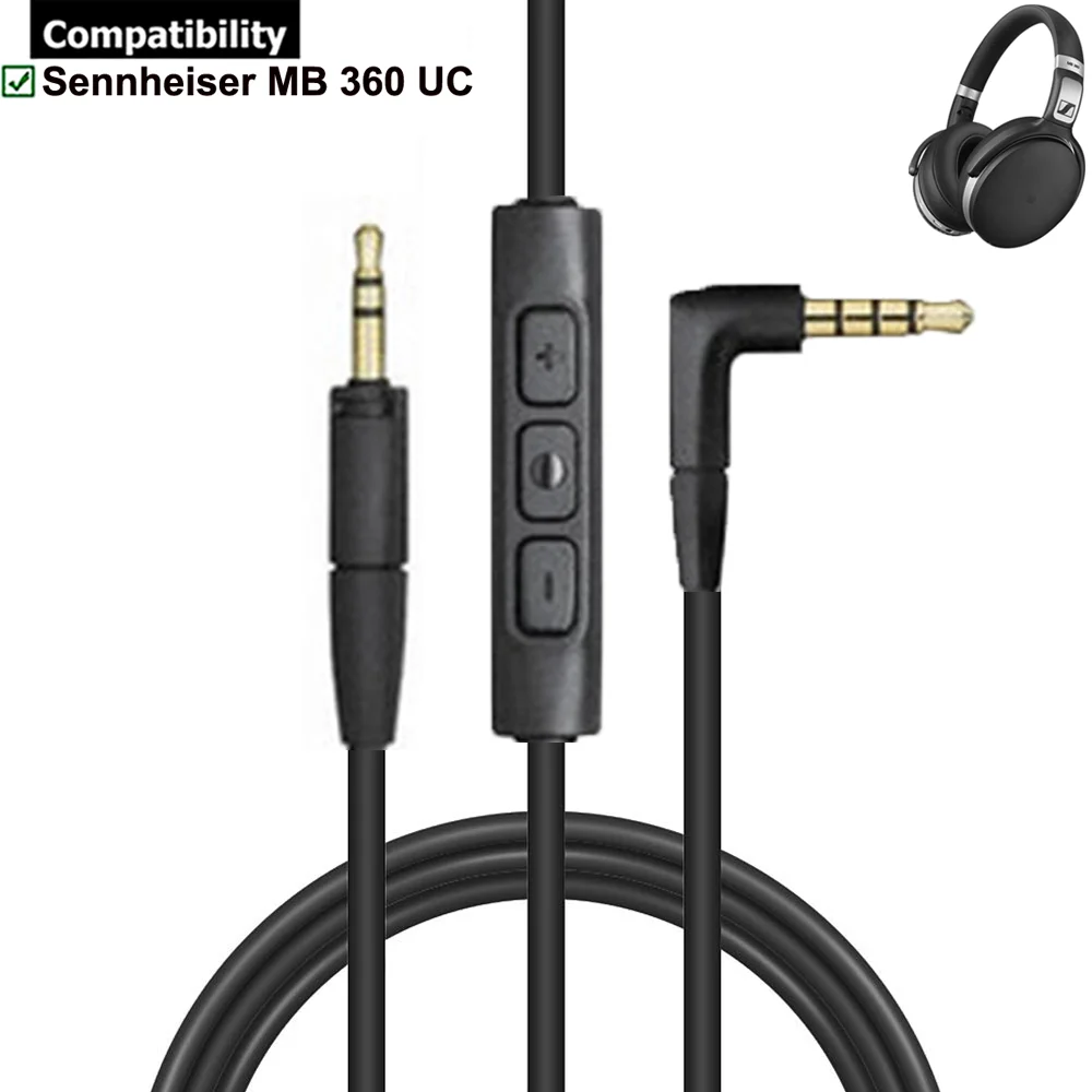 

OFC Replacement Cable Extension Cord for Sennheiser MB360 MB 360 UC Headphones
