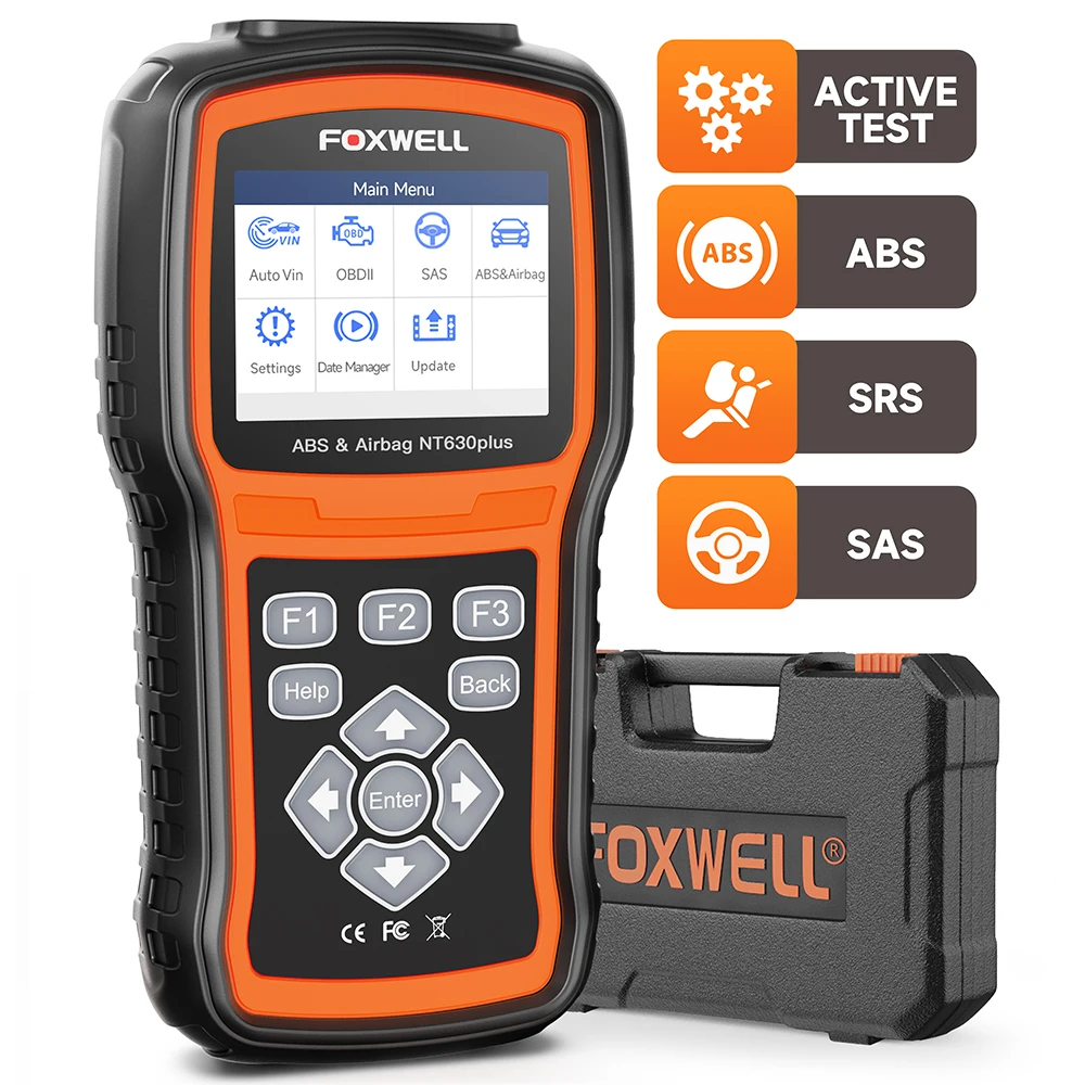 Автомобильный сканер Foxwell NT630 Plus OBD2 считыватель кодов двигателя EPB ABS подушка безопасности SRS EPB сброс масла OBDII Автомобильный диагностический инструмент