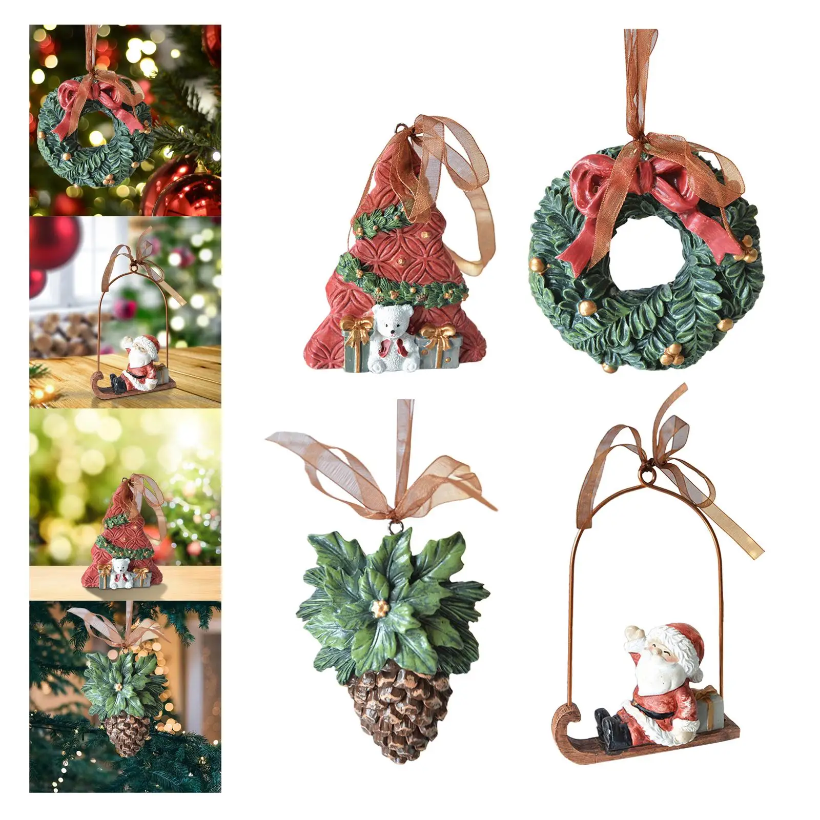 Рождественский подвесной орнамент подвесное украшение из смолы для семейных