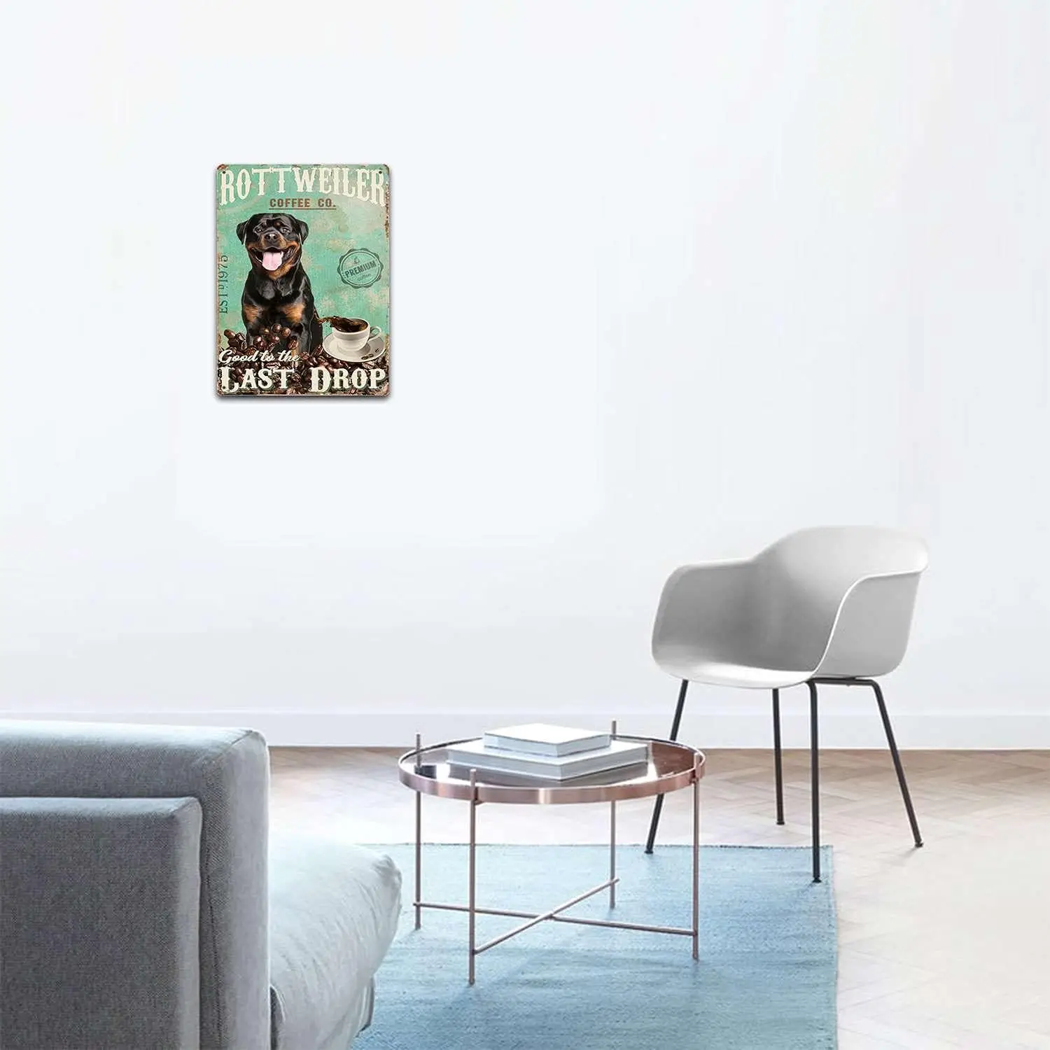 Подарочный постер для любителей Shih Tzu/Rottweller Постер счастливой кофейной компании