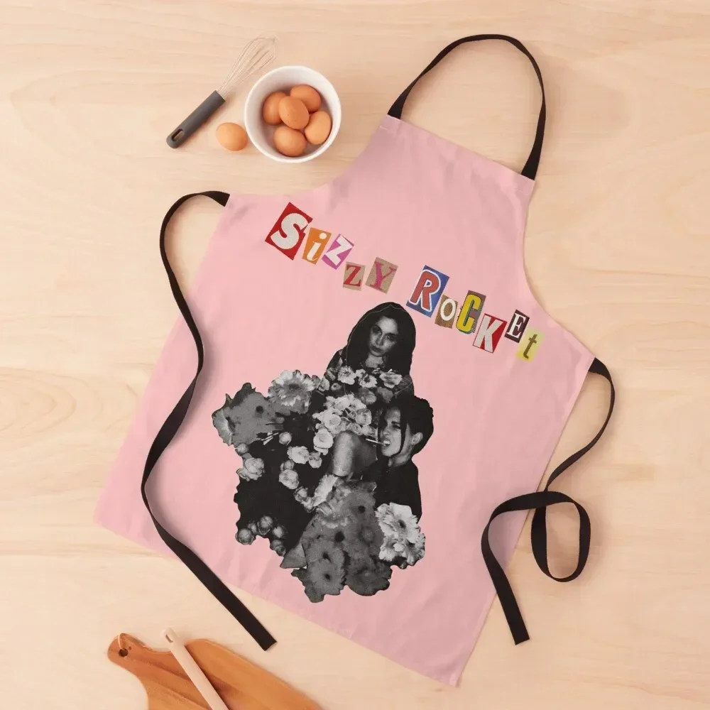 Размеры Ракета с цветами *Розовый* Фартук Кухня Мужчины Женщины Платья
