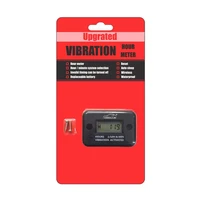 vibration hour meter wireless digital led resettable engine gauge for gas generator lawn mower motor atv with replacable battery