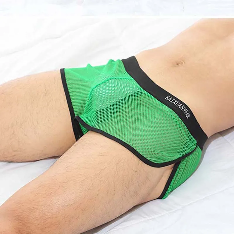 

Прозрачные Боксеры для мужчин, просвечивающее нижнее белье, мужские трусы, сексуальные трусы с низкой талией, нижнее белье, интимное мужско...