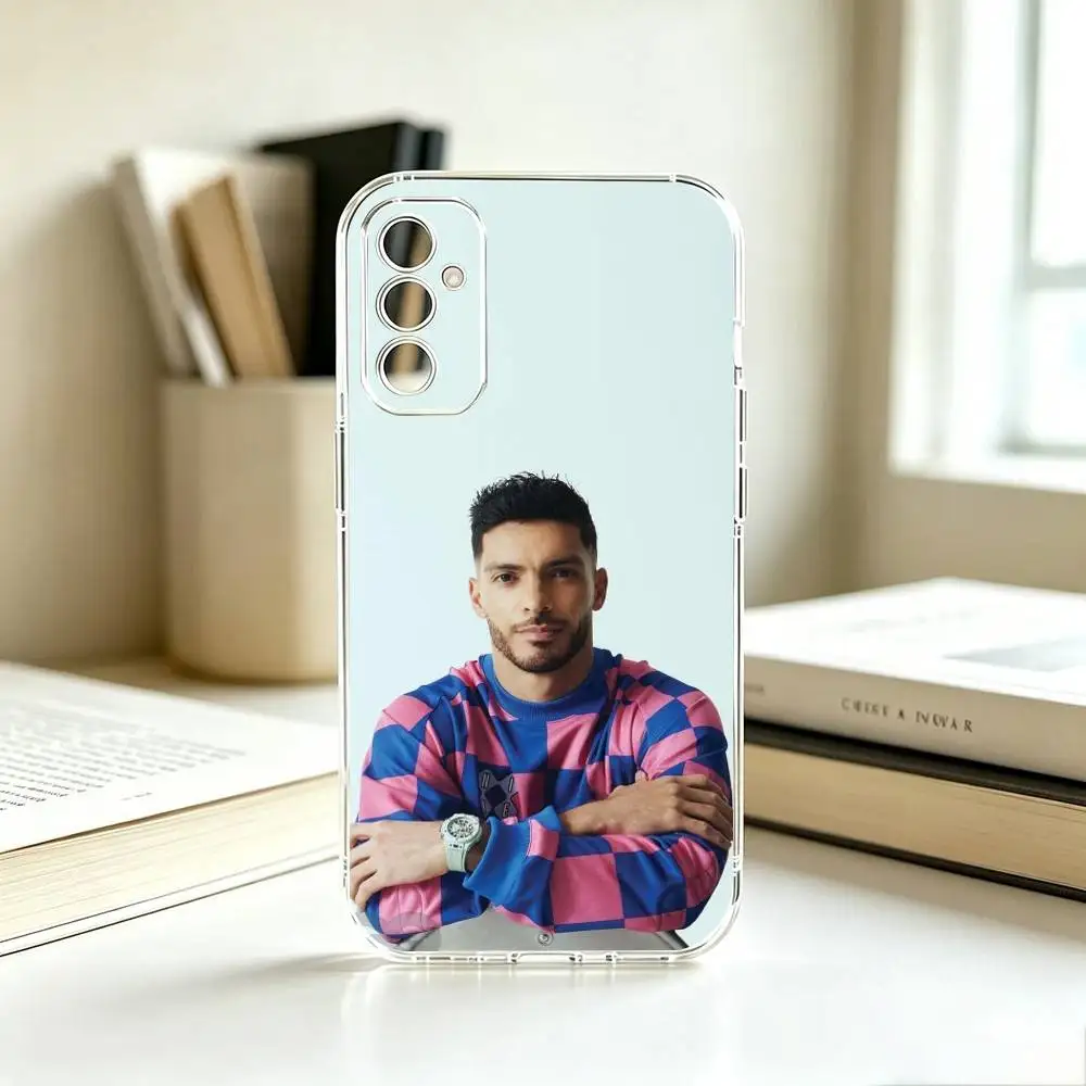 Фото Чехол для телефона Raul Jimenez-Z Football Sports для Samsung A10,12,20,21S,30,31,40,50,51,52,70,71, прозрачный чехол, подарок №3