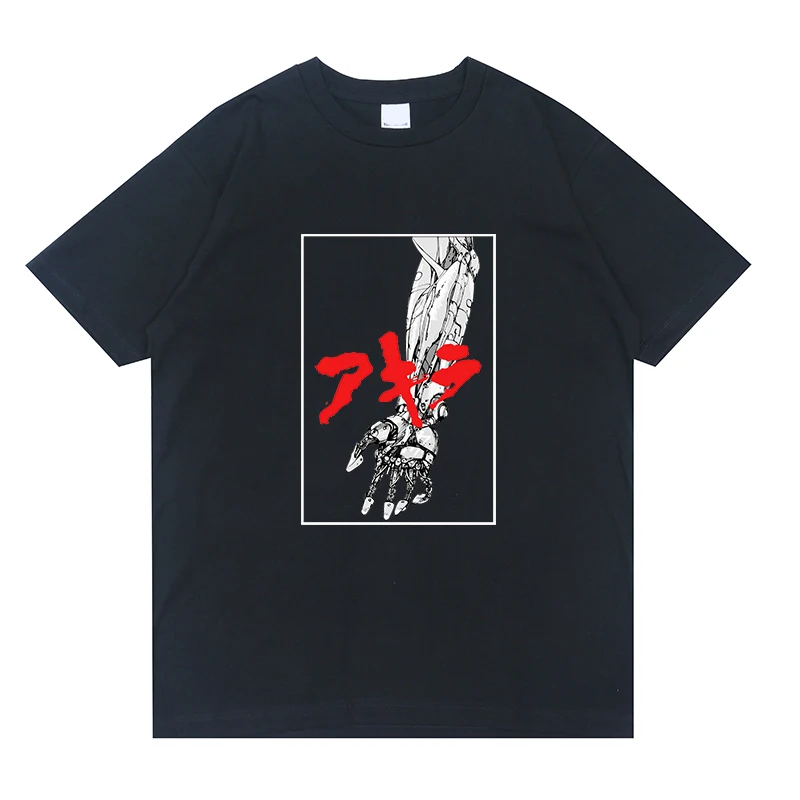

Akira Synthwave T Shirt Men Japanese Anime T-shirt Summer Fashion Tshirt Casual Black Print for Male Comfortable Women Top Tees