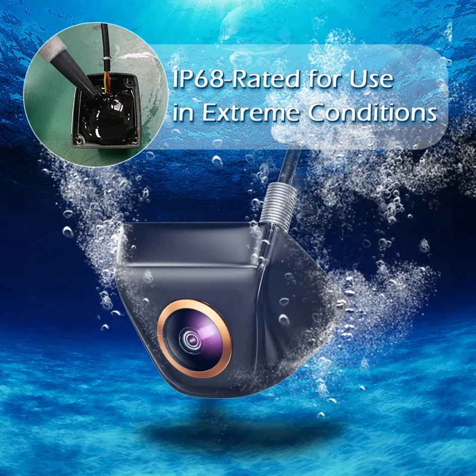 Автомобильная камера заднего вида 1080P Full HD реверсивная изображения AHD CVBS 170 °