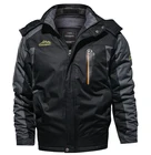 Зимняя мужская ветровка, водонепроницаемая теплая парка с толстым мехом и капюшоном, мужские флисовые лыжные зимние куртки, размеры 6XL 7XL 8XL 9XL