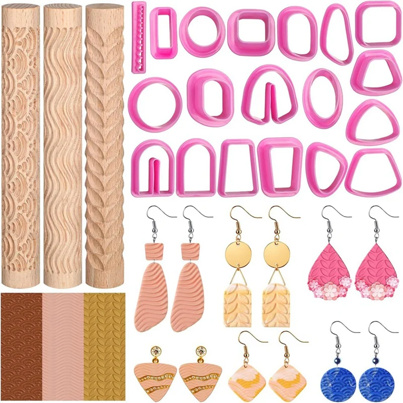 Резак для полимерной глины резак дерево изготовления сережек валик керамические