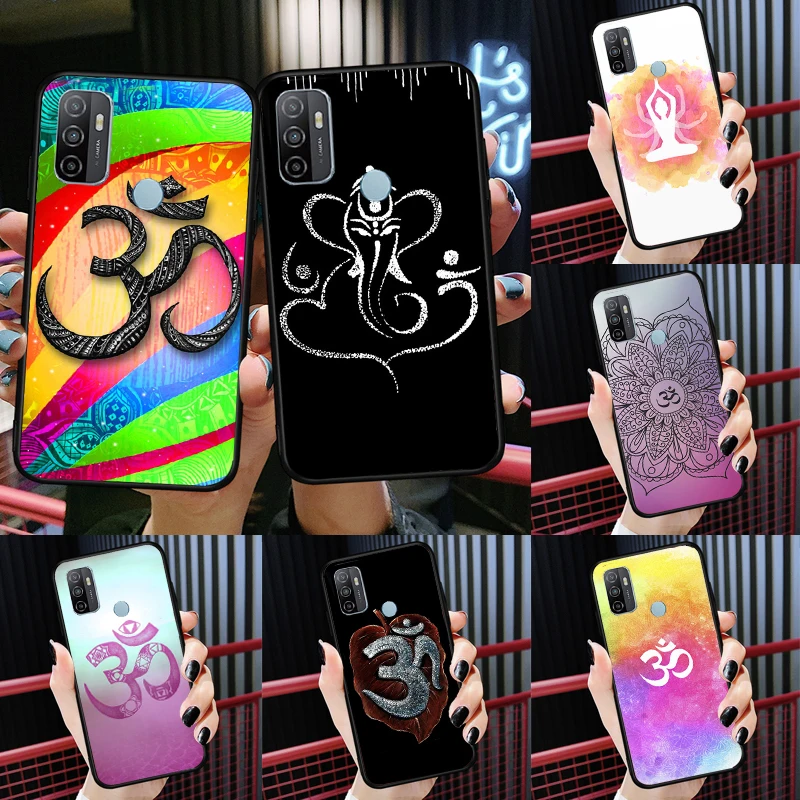 

Aum Om Symbol Phone Case For OPPO A15 A16 A5 A9 A31 A53 A53S A1K A3S A5S A52 A72 A83 A91 A93 A54 A74 A94