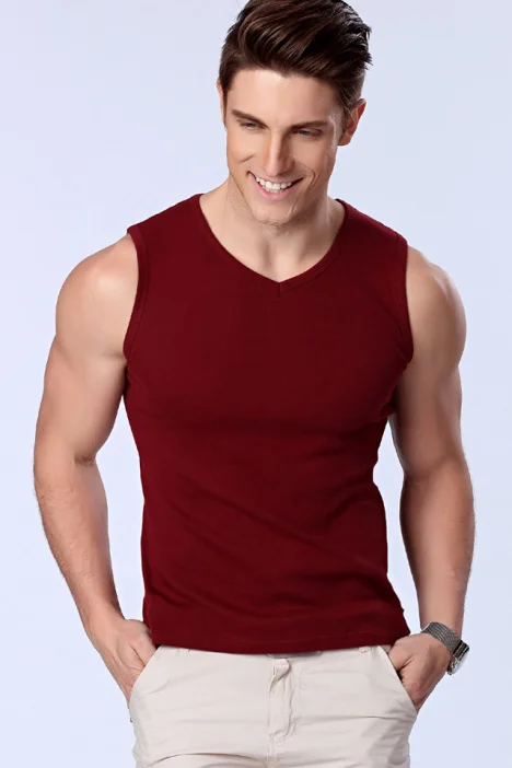 

Mens Thermal Undershirts Solid Men's Warm Seamless Slimming Sleeveless Thickening Inner Shirt