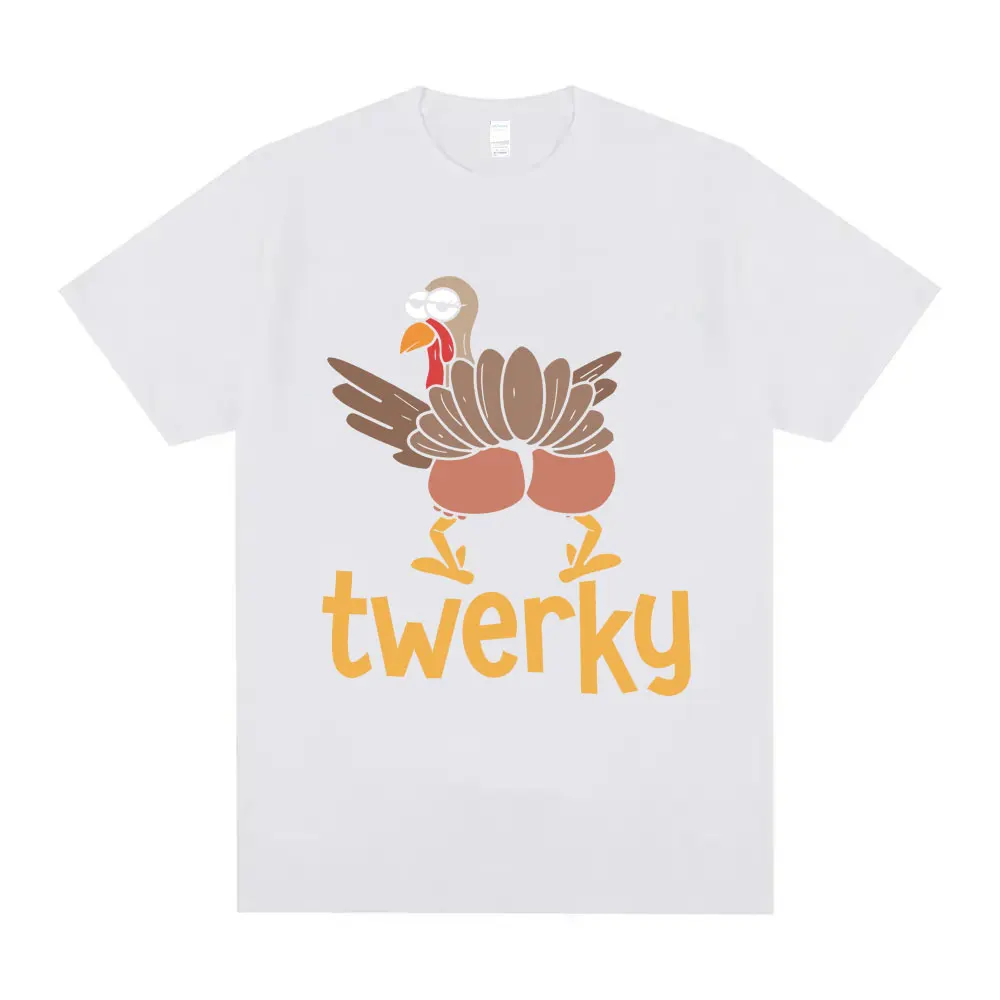 Футболка Twerky в стиле кэжуал для мужчин и женщин 100% хлопок