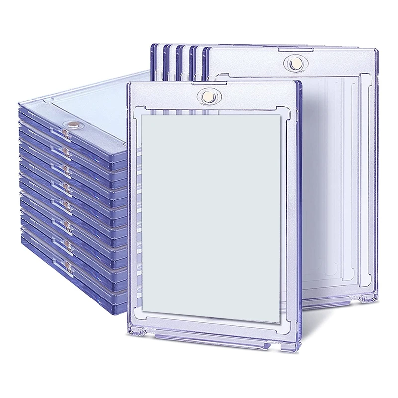 

24 Count Magnetic Card Holder 35Pt For Trading Cards, Baseball Card Protector Case Magnet Top Loaders For Sports Cards